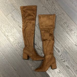 Ran over the knee boots